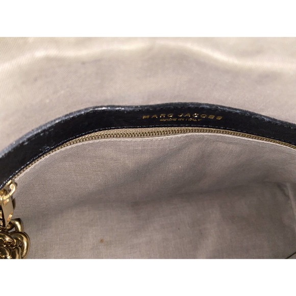 Marc Jacobs black Leather Large quilted Stam Shoulder Tote Bag - Picture 7 of 7